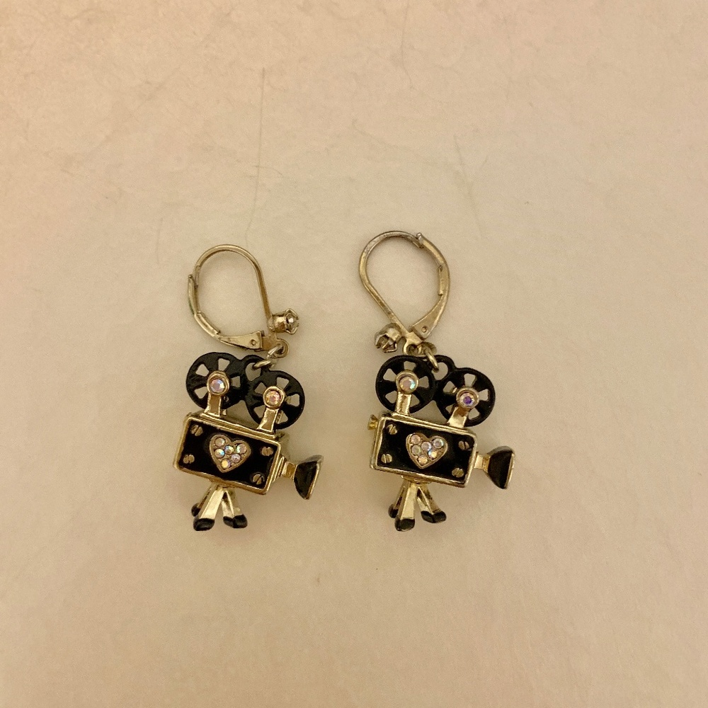 Betsey Johnson Film Camera Earrings